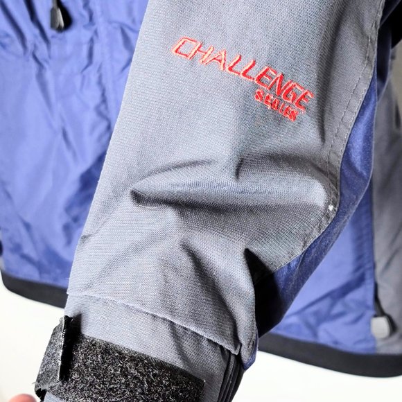 Columbia Challenge Series 90s Core Gray 2-Piece Polar Fleece w/Nylon Jacket SZ M - Picture 9 of 16
